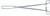 1404-945 - UTERINE EQUINE TENACULUM FORCEPS 2x2T 19" FS