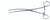 142-146 - PEAN INTESTINAL CLAMP FORCEPS LONGITUDINAL SERRATED CURVED TIP 9"