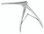 16-2106 - SONTEC-KERRISON PUNCH RONGEUR 90° UP-BITE 2.5 MM TIP ULTRA-THIN-FOOTPLATE 4" SHAFT