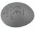 18-8037 - COX II EYE SHIELD W/SUCTION CUP SMALL STAINLESS STEEL 24 x 21mm