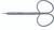 199-515 - GRADLE SCISSORS CLASSIC RIB HANDLE CURVED SHARP BLADES 4"