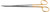 2400-331 - JAMESON TENOTOMY SCISSORS POWER CUT GOLD CURVED 8"