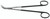 2400-763 - DEMARTEL SCISSORS SHORT SHARP BLADES POWER CUT BLACK 50° ANGLE 7"