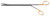 2405-918 - VATS METZENBAUM SLIDER SCISSORS 10mm SHAFT POWER-CUT CURVED BLADES 11.5" 28.8cm