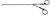 2405-923 - VATS BLACK METZENBAUM DISSECTING SCISSORS 5mm SHAFT POWER CUT STRAIGHT 11.5" (28.8cm)
