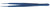2600-493P - TITANIUM GERALD FORCEPS FLAT HANDLE W/PLTFM RING TIP TC DUST 1mm 8"