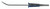 2800-0001 - RAMIREZ ENDOSCOPIC FOREHEAD PERIOSTEAL MALLEABLE SCISSORS CLASSIC CURVED 15cm SHAFT VERTICAL