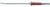 2800-7823S - HEARTLINE DEBAKEY GRASPER 5mm Ø SHAFT 1.5x23mm JAW 1x2 STRAIGHT 19.1cm WORKING LENGTH