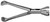 2901-264S - GRASPING FORCEPS W/DEBAKEY TEETH FENESTRATED DOUBLE ACTION JAWS Ø10mm TUBE SHAFT 330mm