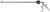 2901-281 - LAPAROSCOPIC BULLDOG CLAMP FORCEPS Ø10mm TUBE SHAFT 380mm