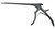 404-332B - KERRISON RONGEUR BLACK CERAMITEC W/EJECT PIN 15mm OPEN 40° FORWARD 2mm 8"