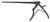 404-400B - KERRISON RONGEUR BLACK CERAMITEC 40° FORWARD UP 1mm 8"