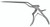 404-401B - KERRISON BAYONET RONGEUR BLACK CERAMITEC W/O EJECT PIN 40° FORWARD UP 1mm 8"