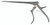 404-488B - KERRISON RONGEUR BLACK CERAMITEC SPECIAL HANDLE GOLD SCREW 90° UP 1mm 7"