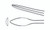 438-632 - MIDFACE DISSECTING FORCEPS 10 mm CURVED 9"