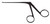 469-020 - BLACK MICRO ALLIGATOR FORCEPS SERRATED JAW 4mm x 0.6mm 3 1/4"