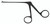 469-020SQ - BLACK MICRO ALLIGATOR FORCEPS SMALL SERRATED JAW 3mm x 0.6mm 3 1/4" QUANTUM