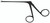 469-048BQ - BLACK MICRO ALLIGATOR FORCEPS DELICATE SERRATED JAW LEFT CURVED QUANTUM