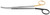 475-188 - FREEMAN KAYE SCISSORS SPREAD HANDLE TC-POWER-CUT SERRATED CURVED 7 1/4"