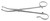 485-612 - WHITE TONSIL SEIZING FORCEPS CURVED 1 OPEN RING 7" (18cm)