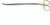 508-607 - STRATTE SCISSORS S-CURVED POWER CUT GOLD SLIGHT CURVE 10"