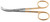 508-622 - FOMON LATERAL SCISSORS BEVELED BLADES RIGHT ANGLE POWER CUT GOLD 4 1/2"