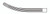 1100-152 - ROCHESTER CARMALT FORCEPS LONGITUDINAL CROSS HATCH TIP CURVED 6 1/4"