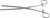 1100-162D - DOYEN DEBAKEY INTESTINAL CLAMP FORCEPS STRAIGHT 9"