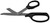 1100-209-BLACK - UTILITY SCISSORS CLASSIC PLASTIC HANDLES COATED BLADES 8 1/4" BLACK