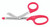 1100-210R - UTILITY SCISSORS PLASTIC HANDLE SERRATED BLADES 7 1/2" RED 1100-210R - UTILITY SCISSORS PLASTIC HANDLE SERRATED BLADES 7 1/2" RED