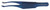 T14-3900 - TITANIUM POLACK CORNEAL FORCEPS COLIBRI STYLE DOUBLE 0.3mm TIPS 3mm SPREAD (1 x 2)x2 TEETH