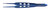 T14-3805 - TITANIUM BISHOP HARMON TISSUE FORCEPS .5mm 1x2 TEETH 3 1/2"