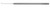 12-2685 - HU CAPSULAR POLISHER ANGLED 90° LOOP STAINLESS STEEL 1.75mm DIAMETER OPEN RING, SEMI SHARP EDGE, ROUND HANDLE 4 3/4"