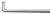 2900-238 - HOOK DISSECTOR 90° 0.8mm x 4mm Ø8.0mm 270mm LONG