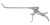 468-011D - FRONTAL OSTIUM NASAL FORCEPS 70° CURVED UP 3mm x 3.5mm JAW DELUXE HANDLE 5 1/2"