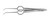 14-4728 - FOERSTER IRIS TISSUE FORCEPS OCTAGONAL HANDLE ANGLED TIP 1 x 2 TEETH 3 3/4"