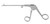1273-125 - DIAMOND HEAD GRASPING FORCEPS 2.7mm W/ FLUSH PORT 3 1/2" SHAFT