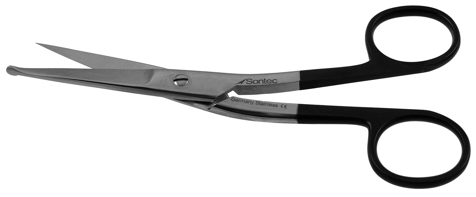 1200-690 - KNOWLES BANDAGE SCISSORS POWER CUT BLACK ANGLED 5 1/2