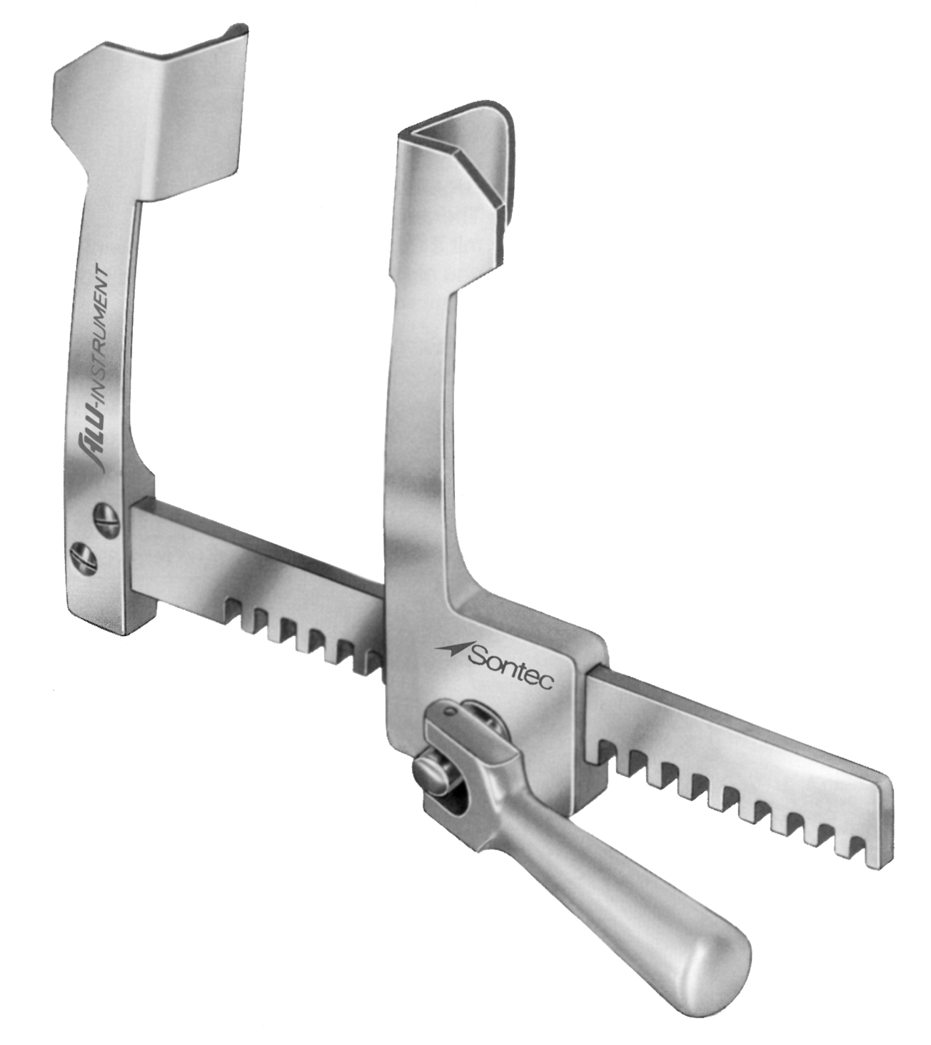 2500-079A - COOLEY RIB SPREADER CHILD SIZE ALUMINUM 5 1/2" FS - Sontec ...