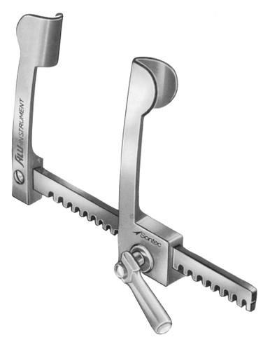 2500-065A - COOLEY RIB SPREADER NEONATAL SIZE ALUMINUM 2 3/4