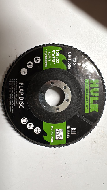 Hulk's Metal Flappa Discs are designed for general-purpose grinding of Steel and other Ferrous Metals.