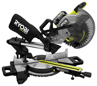 Like New -  RYOBI 18V ONE+ HP Brushless Cordless 10-inch Mitre Saw Kit with 4.0 HP Battery and Charger