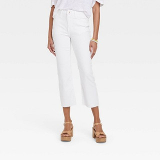 New - Women's High-Rise Bootcut Jeans - Universal Thread White 6