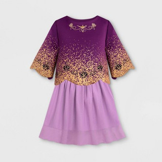 New - Girls' Disney Jasmine Dress - Purple 7-8 - Disney Store