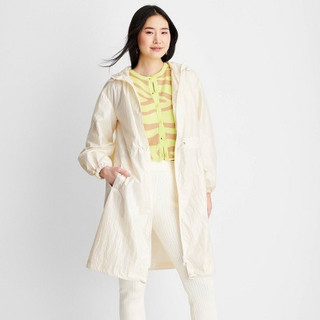 New - Women's Cinched Waist Hooded Jacket - Future Collective™ with Gabriella Karefa-Johnson Ivory XXS