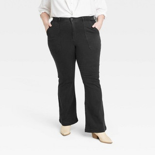 New - Women's High-Rise Anywhere Flare Jeans - Knox Rose Black Denim 8