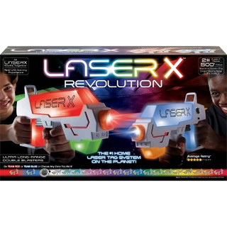 Open Box Laser X Revolution Two Player Long Range Laser Tag Gaming Blaster Set