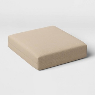 Open Box Woven Outdoor Deep Seat Cushion DuraSeason Fabric Tan - Threshold
