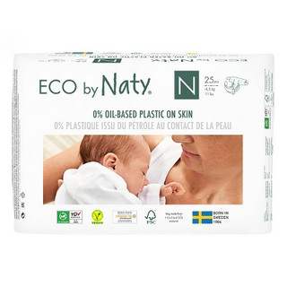 New - Eco by Naty 4pk Premium Disposable Diapers for Sensitive Skin - Newborn (100ct)