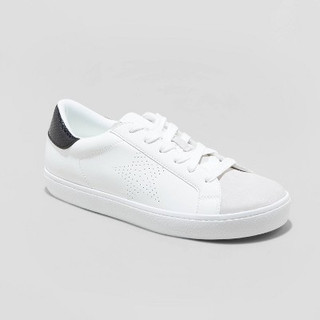 New - Women's Candace Lace-Up Sneakers - Universal Thread White 8